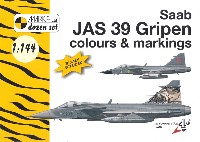 4プラス パブリケイションズ dozen set （書籍） サーブ JAS39 グリペン カラー & マーキング 1/144デカール付き