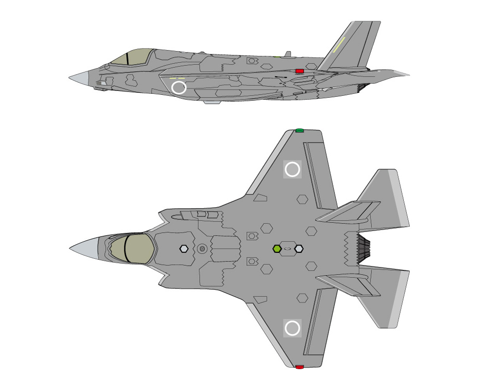 スキージャンプ甲板 & F-35B セット プラモデル (ピットロード 1/700 カスタマイズパーツ (JPW) No.JPW001) 商品画像_3