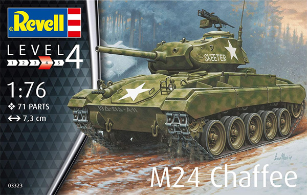 M24 チャーフィー プラモデル (レベル 1/76 ミリタリー No.03323) 商品画像
