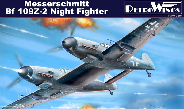 メッサーシュミット Bf109Z-2 試作双発夜間戦闘機 プラモデル (レトロウイングス 1/72 ミリタリー No.RTW7201) 商品画像