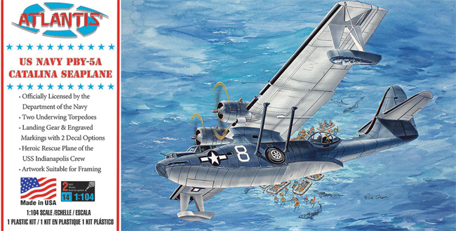 アメリカ海軍 PBY-5A カタリナ 飛行艇 プラモデル (アトランティス プラスチックモデルキット No.M5301) 商品画像