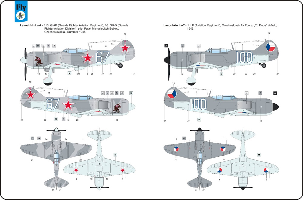 ラヴォーチキン La-7 ソビエト戦闘機 プラモデル (フライ 1/48 エアクラフト プラモデル No.48034) 商品画像_2