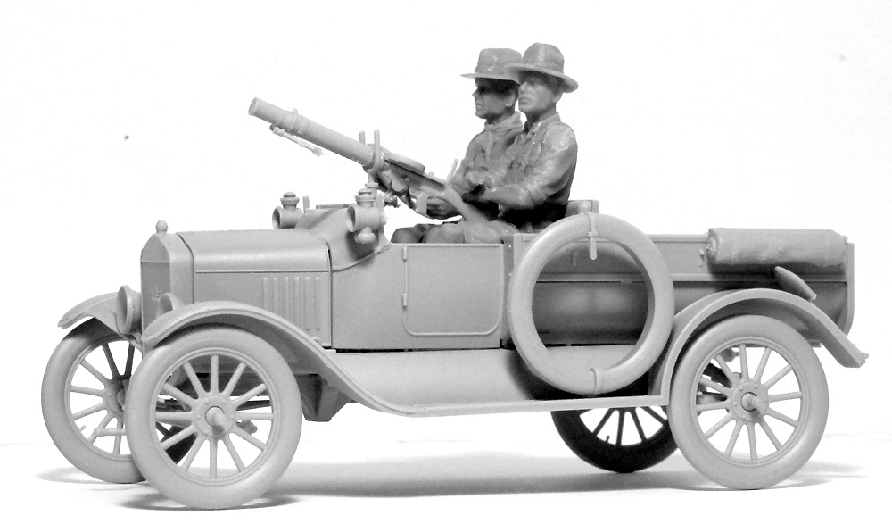 T型フォード 1917 LCP w/アンザック クルー プラモデル (ICM 1/35 ミリタリービークル・フィギュア No.35668) 商品画像_3