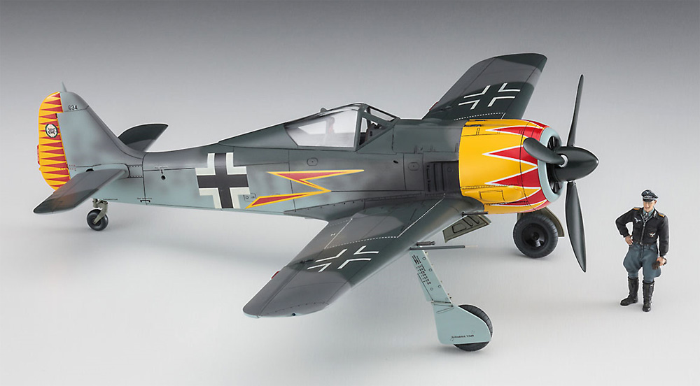 フォッケウルフ Fw190A-4 グラーフ w/フィギュア プラモデル (ハセガワ 1/48 飛行機 限定生産 No.07492) 商品画像_3