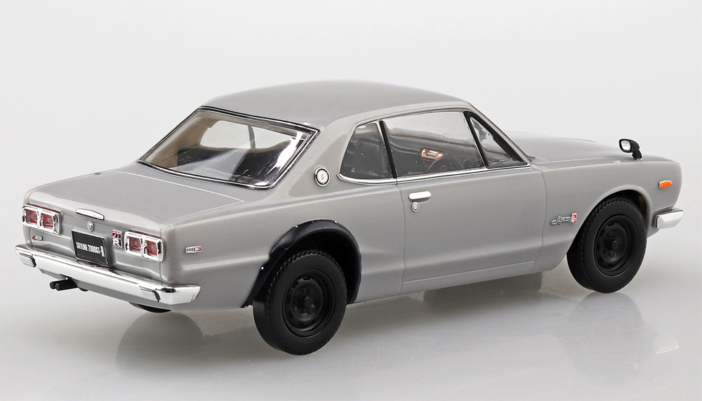 ニッサン スカイライン 2000GT-R シルバー プラモデル (アオシマ ザ・スナップキット No.009-A) 商品画像_3