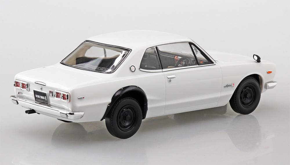 ニッサン スカイライン 2000GT-R ホワイト プラモデル (アオシマ ザ・スナップキット No.009-B) 商品画像_3