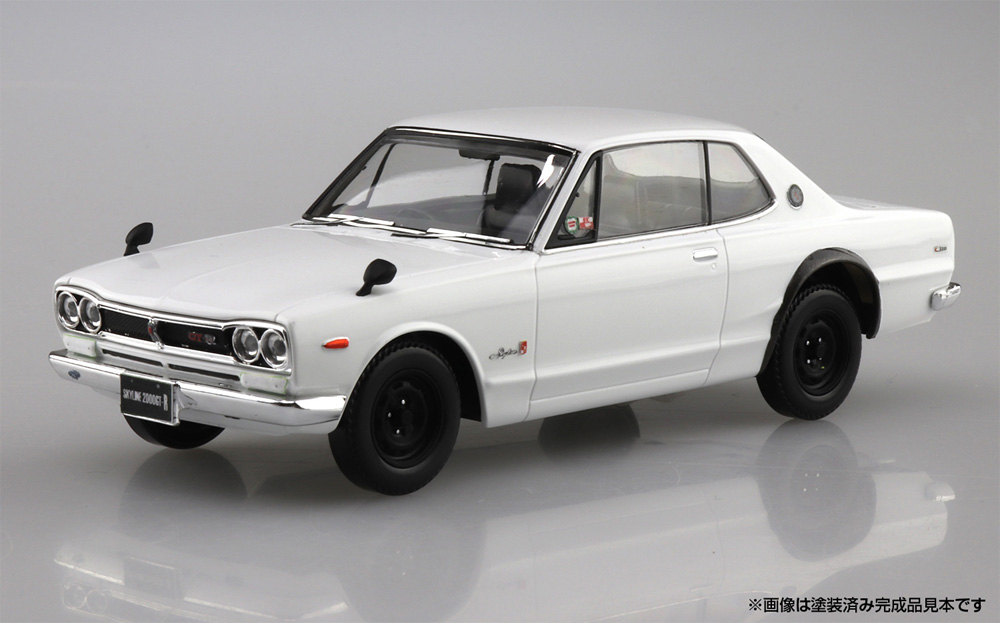 ニッサン スカイライン 2000GT-R ホワイト プラモデル (アオシマ ザ・スナップキット No.009-B) 商品画像_4