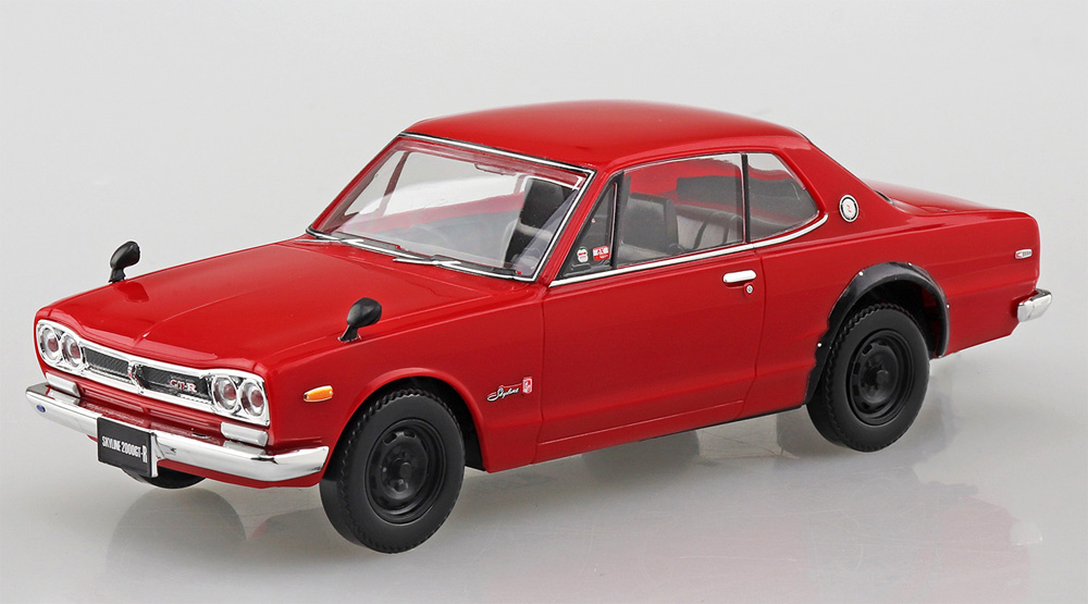 ニッサン スカイライン 2000GT-R レッド プラモデル (アオシマ ザ・スナップキット No.009-C) 商品画像_2