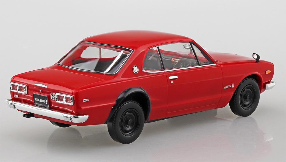 ニッサン スカイライン 2000GT-R レッド プラモデル (アオシマ ザ・スナップキット No.009-C) 商品画像_3