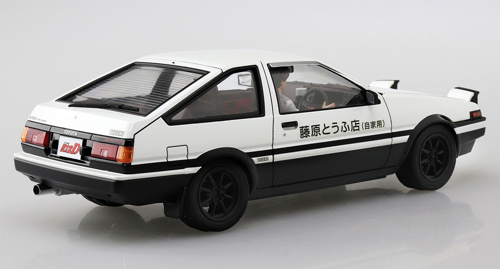 藤原拓海 AE86 トレノ ドライバーフィギュア付 プラモデル (アオシマ 1/24 頭文字D （イニシャルD） No.014) 商品画像_3