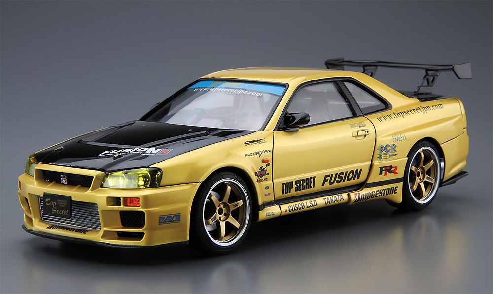 トップシークレット BNR34 スカイライン GT-R '02 (ニッサン) プラモデル (アオシマ 1/24 ザ・チューンドカー No.015) 商品画像_2