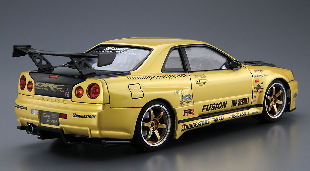 トップシークレット BNR34 スカイライン GT-R '02 (ニッサン) プラモデル (アオシマ 1/24 ザ・チューンドカー No.015) 商品画像_3