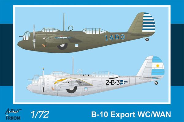 B-10 爆撃機 輸出型 WC/WAN プラモデル (アズール 1/72 航空機モデル No.FR0043) 商品画像