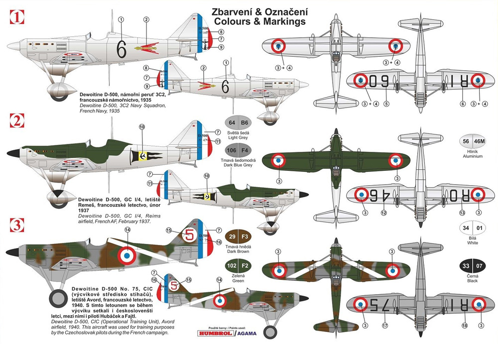 デボワチン D.500 フランス プラモデル (KPモデル 1/72 エアクラフト プラモデル No.KPM0177) 商品画像_1