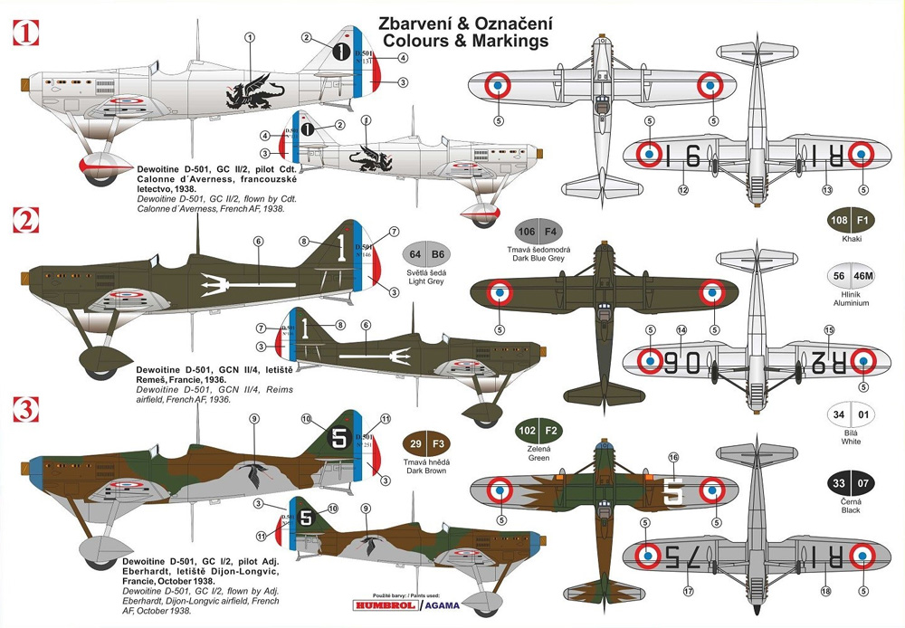 デボワチン D.501 フランス プラモデル (KPモデル 1/72 エアクラフト プラモデル No.KPM0178) 商品画像_1