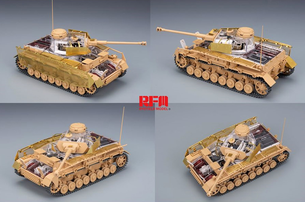 ドイツ Sd.Kfz.161/2 4号戦車J型 最終生産型 w/フルインテリア & 連結組立可動式履帯 プラモデル (ライ フィールド モデル 1/35 Military Miniature Series No.5043) 商品画像_4