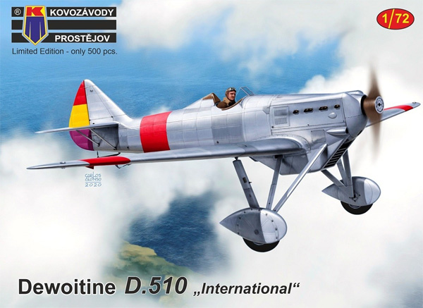 ドボワチン D.510 インターナショナル プラモデル (KPモデル 1/72 エアクラフト プラモデル No.KPM0180) 商品画像