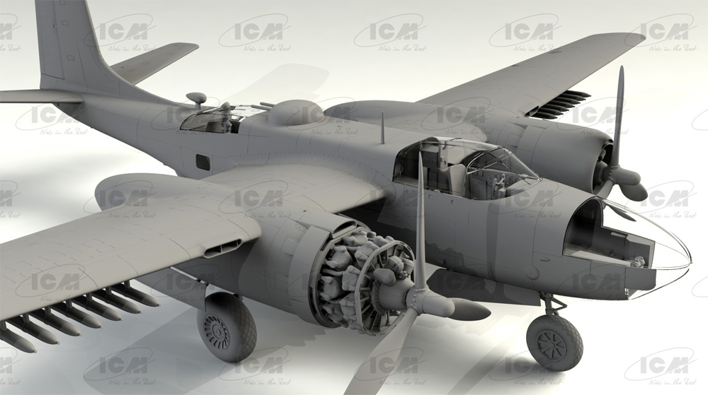 B-26C-50 インベーダー コリアンウォー プラモデル (ICM 1/48 エアクラフト プラモデル No.48284) 商品画像_2