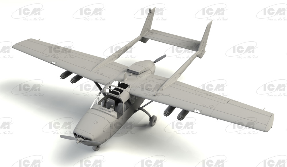 セスナ O-2A スカイマスター プラモデル (ICM 1/48 エアクラフト プラモデル No.48290) 商品画像_1