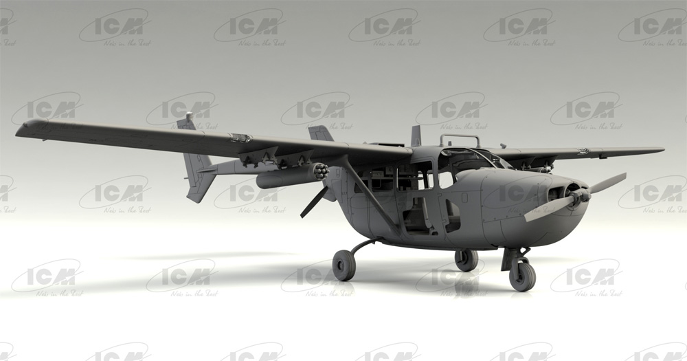 セスナ O-2A スカイマスター プラモデル (ICM 1/48 エアクラフト プラモデル No.48290) 商品画像_3