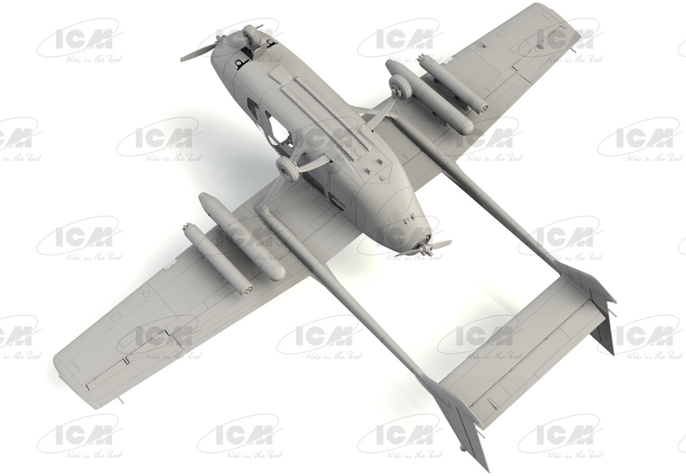 セスナ O-2A スカイマスター プラモデル (ICM 1/48 エアクラフト プラモデル No.48290) 商品画像_4