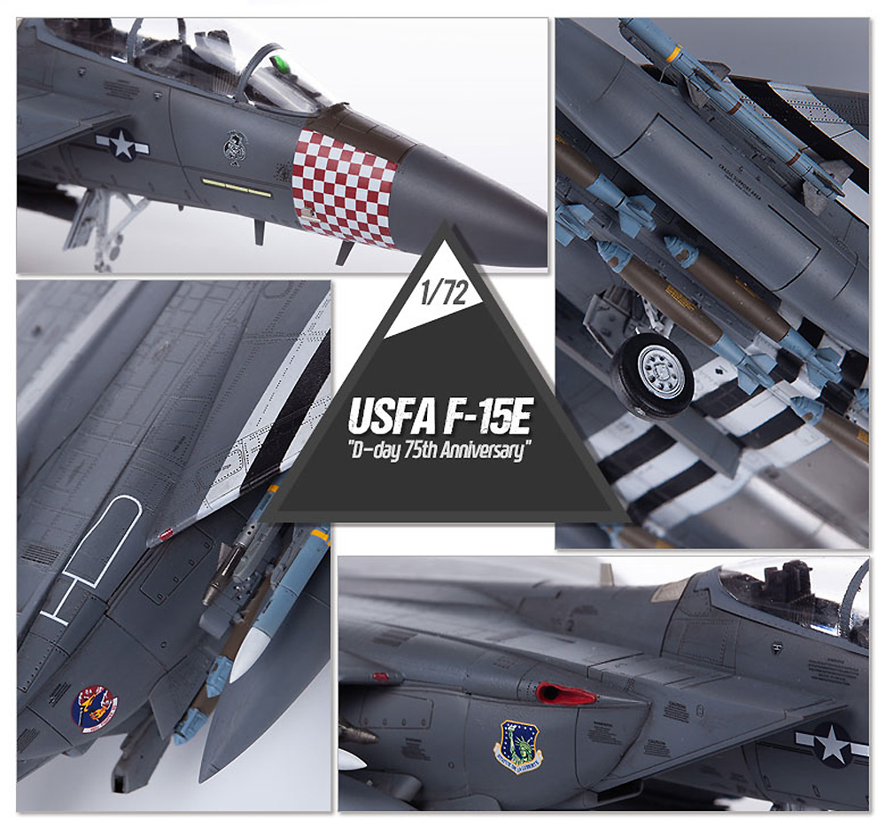 アメリカ空軍 F-15E ストライクイーグル D-DAY 75周年記念塗装 プラモデル (アカデミー 1/72 Aircrafts No.12568) 商品画像_4