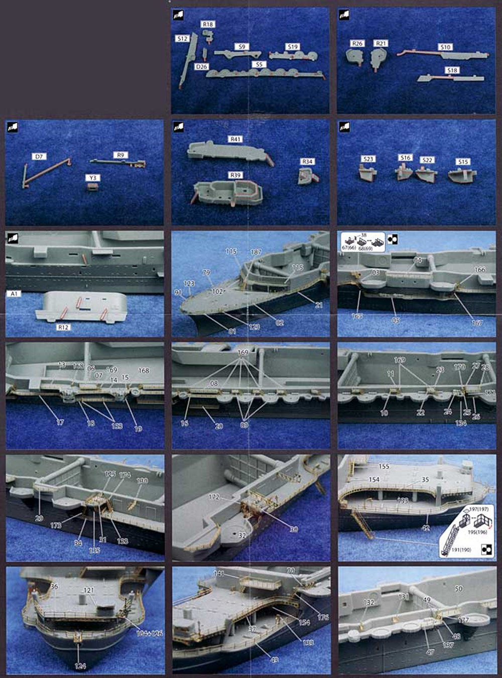 日本海軍 航空母艦 翔鶴 エッチングパーツ ＆ 2ピース 25ミリ機銃 エッチング (フジミ 1/700 艦船模型用グレードアップパーツ No.特041EX-101) 商品画像_3
