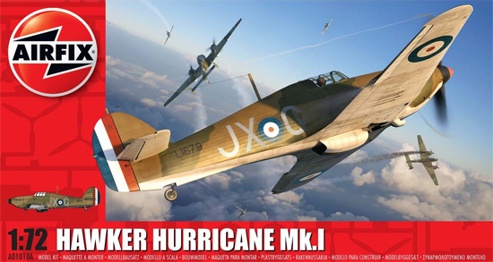 ホーカー ハリケーン Mk.1 プラモデル (エアフィックス 1/72 ミリタリーエアクラフト No.A01010A) 商品画像