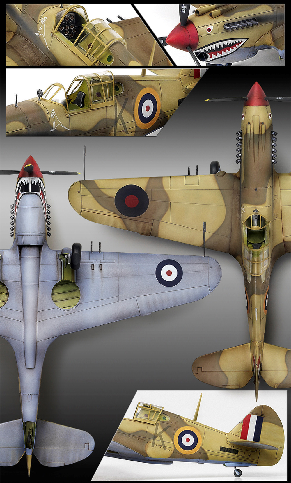 トマホーク Mk.2B 北アフリカ戦線 プラモデル (アカデミー 1/48 Aircrafts No.12235) 商品画像_2