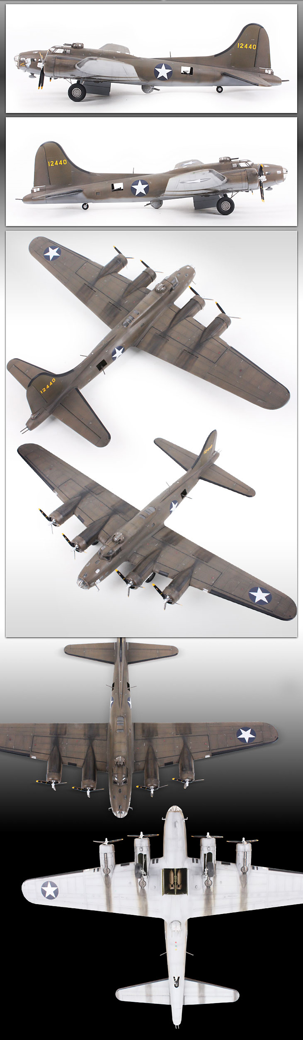 USAAF B-17E 太平洋戦線 プラモデル (アカデミー 1/72 Aircrafts No.12533) 商品画像_4