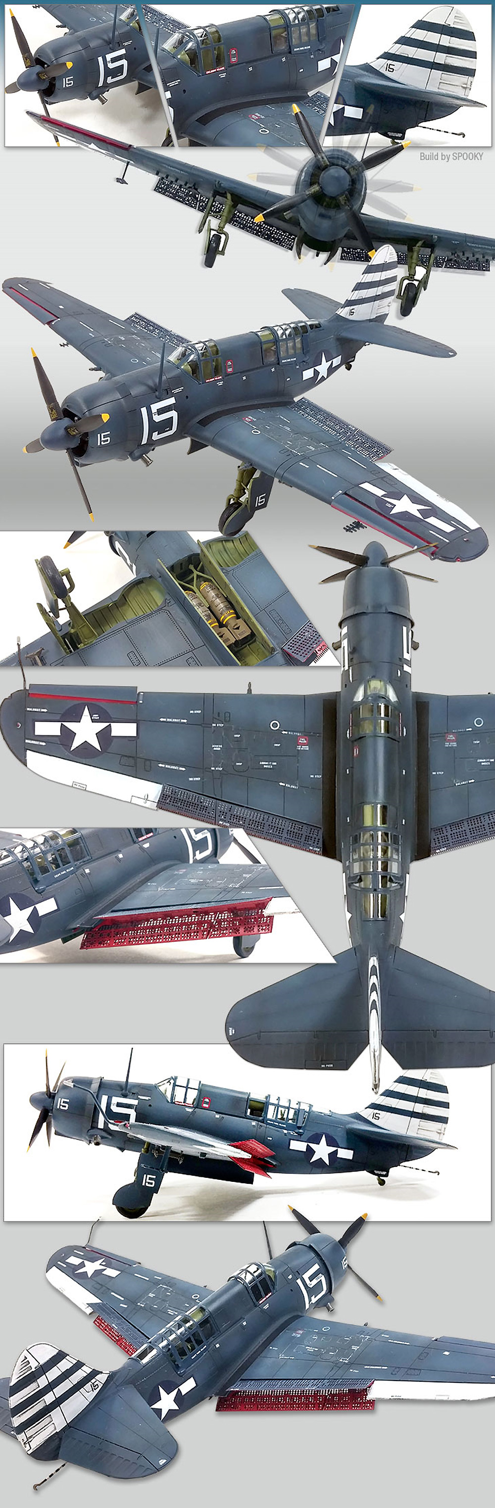 アメリカ海軍 SB2C-4 ヘルダイバー アイスバーグ作戦 プラモデル (アカデミー 1/72 Aircrafts No.12545) 商品画像_3