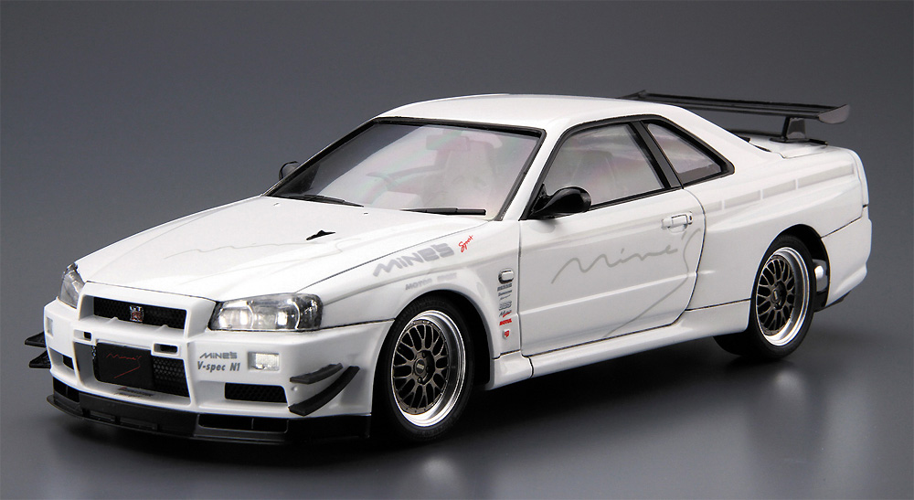 マインズ BNR34 スカイライン GT-R '02 (ニッサン) プラモデル (アオシマ 1/24 ザ・チューンドカー No.034) 商品画像_2