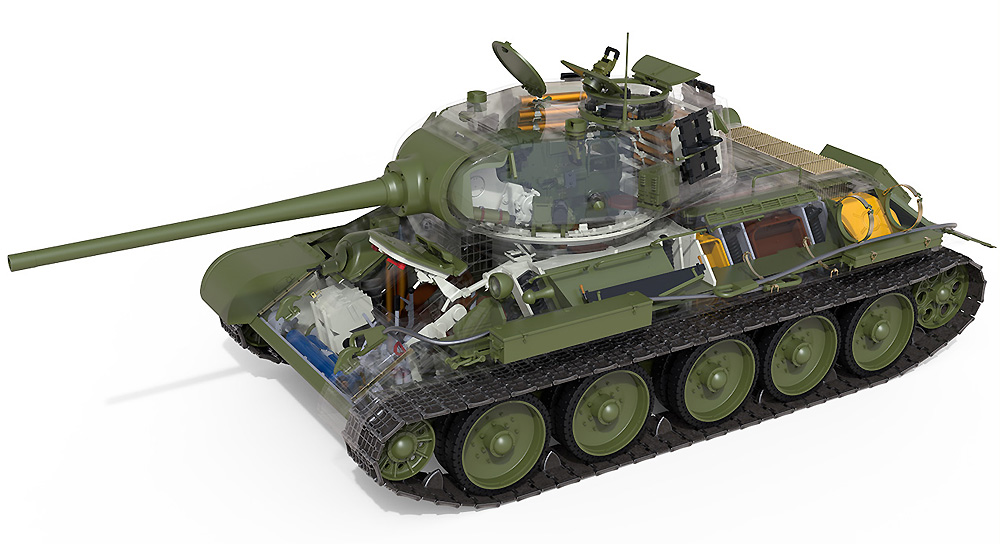 T-34/85 w/D-5T 第 112工場製 1944年春 インテリアキット プラモデル (ミニアート 1/35 WW2 ミリタリーミニチュア No.35290) 商品画像_1