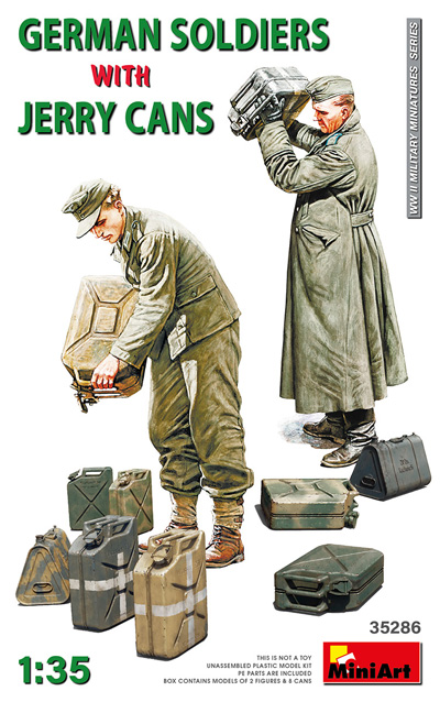 ドイツ兵とジェリカン プラモデル (ミニアート 1/35 WW2 ミリタリーミニチュア No.35286) 商品画像