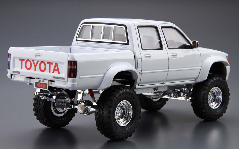 LN107 ハイラックス ピックアップ ダブルキャブ リフトアップ '94 (トヨタ) プラモデル (アオシマ 1/24 ザ・チューンドカー No.005) 商品画像_3