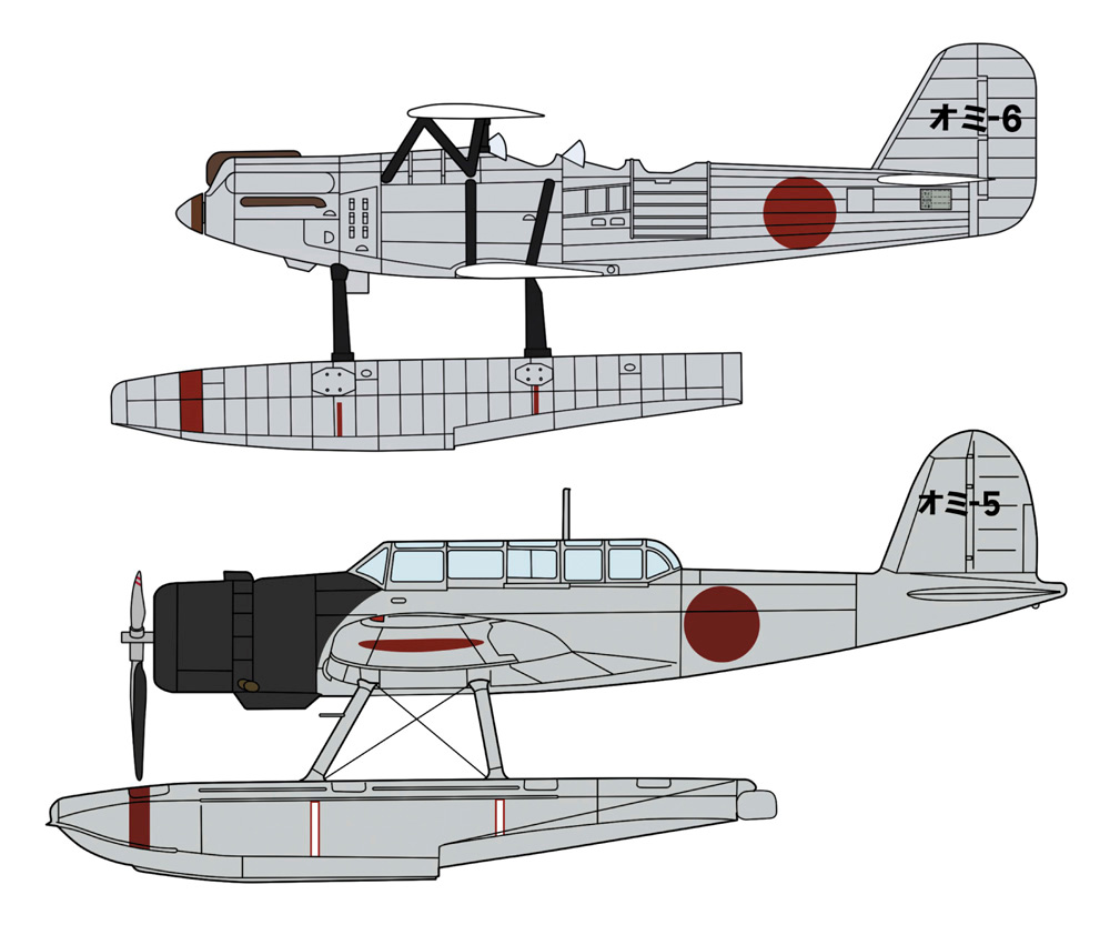 九四式一号水上偵察機 & 零式水上偵察機 11型 大湊航空隊 プラモデル (ハセガワ 1/72 飛行機 限定生産 No.02357) 商品画像_2