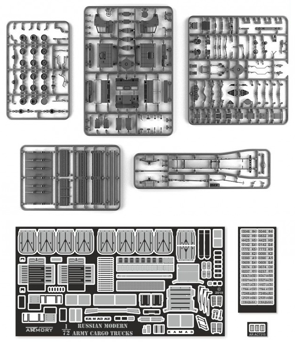 ロシア 4x4 カーゴトラック mod.4350 （ロングベース） プラモデル (ARMORY 1/72 AFV No.72406-R) 商品画像_1
