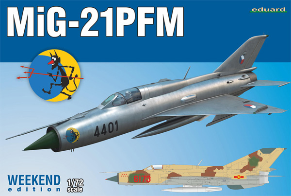 MiG-21PFM プラモデル (エデュアルド 1/72 ウィークエンド エディション No.7454) 商品画像