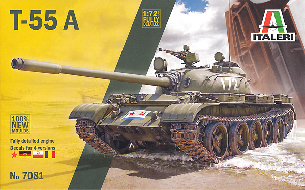T-55A 主力戦車 プラモデル (イタレリ 1/72 ミリタリーシリーズ No.7081) 商品画像
