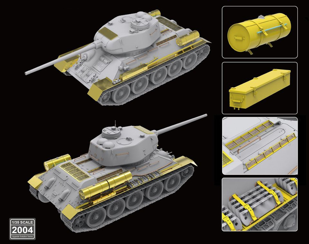 T-34/85 Mod.1944 第174工場製 アップパーツ (ライフィールド No.5040用) エッチング (ライ フィールド モデル Upgrade Solution Series No.2004) 商品画像_2