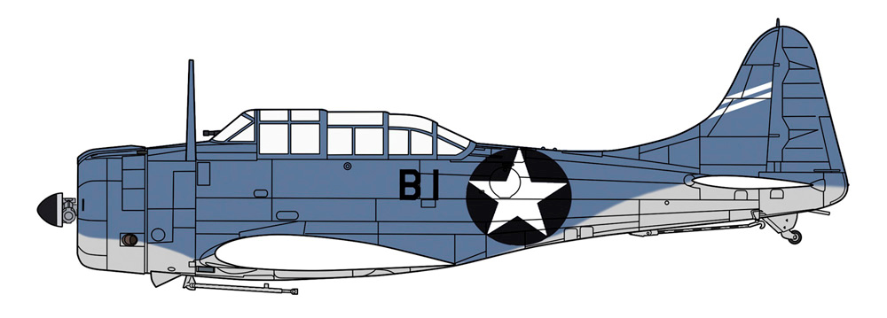 SBD-3 ドーントレス ミッドウェー 1942 プラモデル (ハセガワ 1/48 飛行機 限定生産 No.07498) 商品画像_2