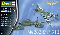 レベル 1/72 Aircraft コンバットセット Me262 & P-51B