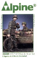 アルパイン 1/35 フィギュア WW2 ドイツ武装親衛隊 士官 & ドライバーセットHJ