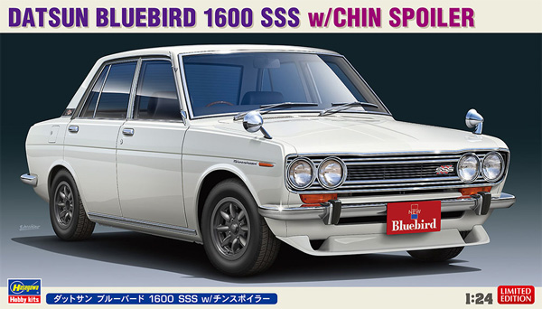 ダットサン ブルーバード 1600 SSS w/チンスポイラー プラモデル (ハセガワ 1/24 自動車 限定生産 No.20468) 商品画像