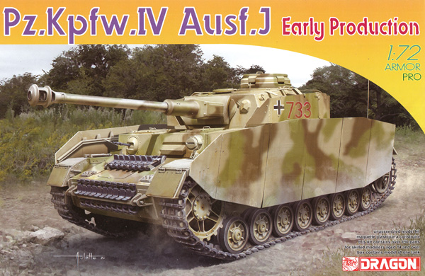 4号戦車J型 初期生産型 プラモデル (ドラゴン 1/72 ARMOR PRO (アーマープロ) No.7409) 商品画像
