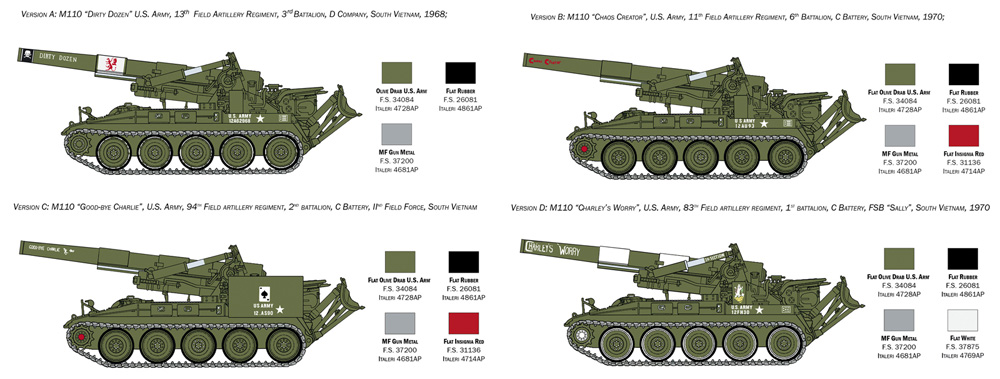 M110 自走榴弾砲 プラモデル (イタレリ 1/35 ミリタリーシリーズ No.6574) 商品画像_1