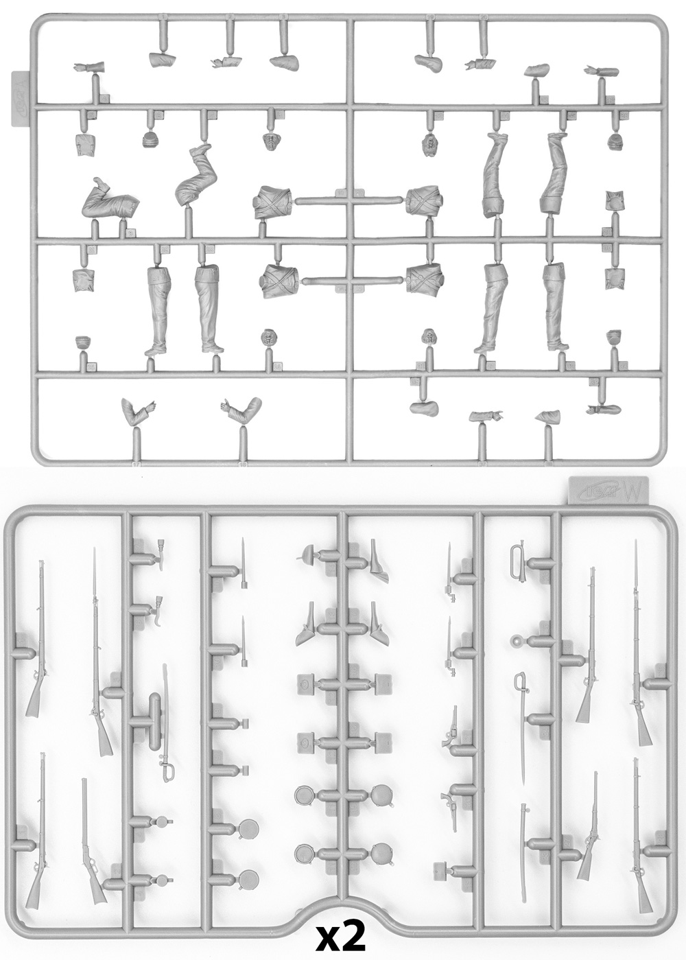 アメリカ 南北戦争 北軍歩兵 プラモデル (ICM 1/35 ミリタリービークル・フィギュア No.35020) 商品画像_1