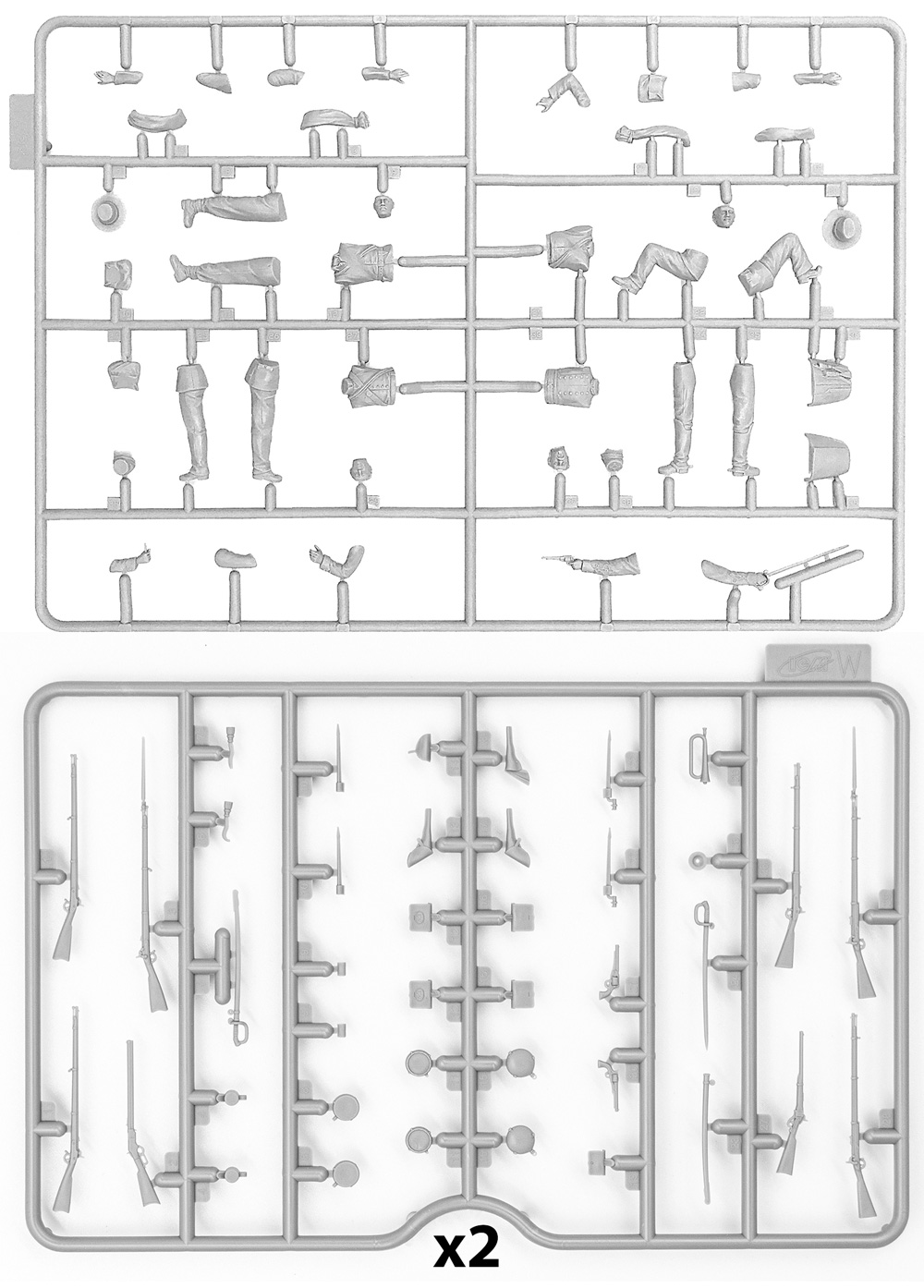 アメリカ 南北戦争 南軍歩兵 プラモデル (ICM 1/35 ミリタリービークル・フィギュア No.35021) 商品画像_1