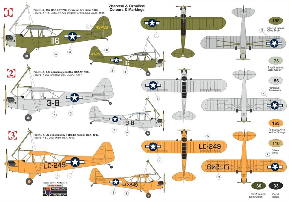 パイパー L-4 グラスホッパー w/ブロディフック プラモデル (KPモデル 1/72 エアクラフト プラモデル No.KPM0191) 商品画像_1