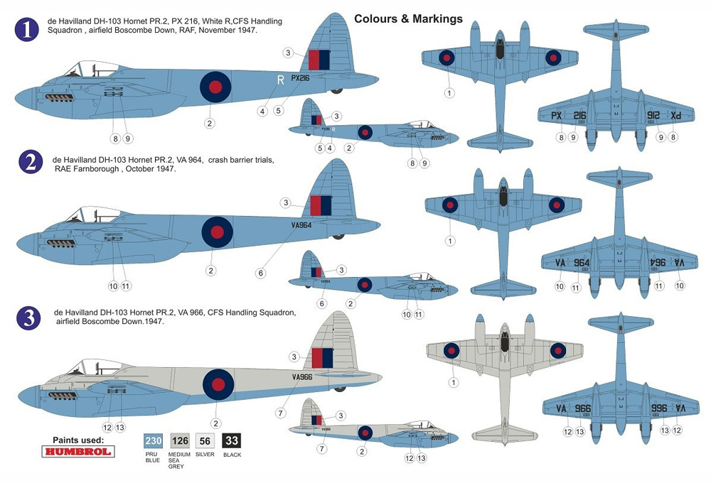 デ・ハビラント DH-103 ホーネット PR.2 プラモデル (AZ model 1/72 エアクラフト プラモデル No.AZ7652) 商品画像_1